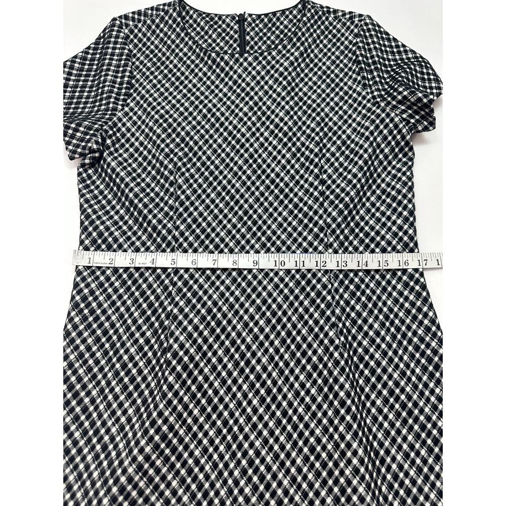 NWT SPANX Ponte Jacquard Plaid Mini Dress Black and White Size Medium - Picture 11 of 12